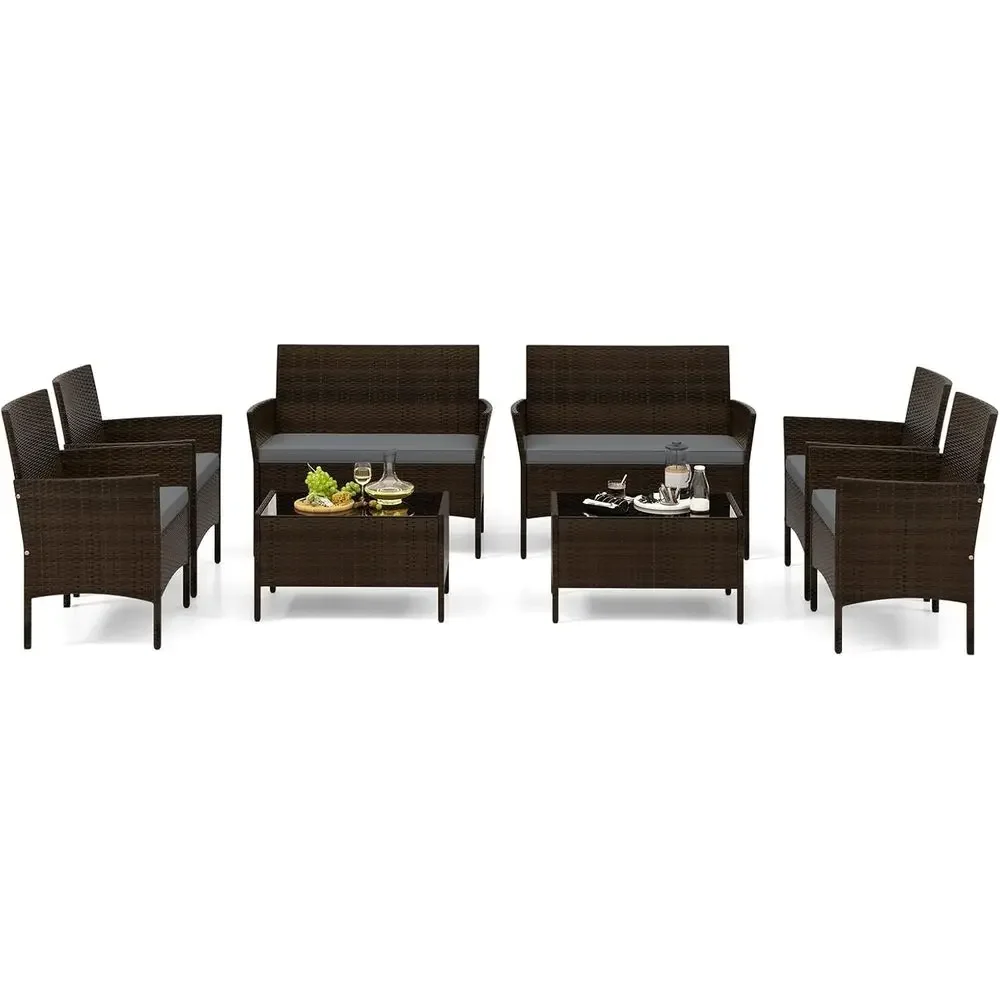 Outdoor Furniture Loveseat - Комплект садовой мебели из ротанга из