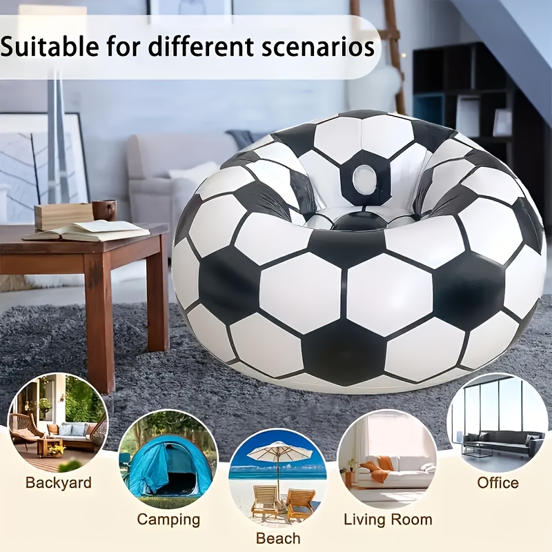 Outdoor Furniture Cushions - Надувной диван в форме футбольного мяча
