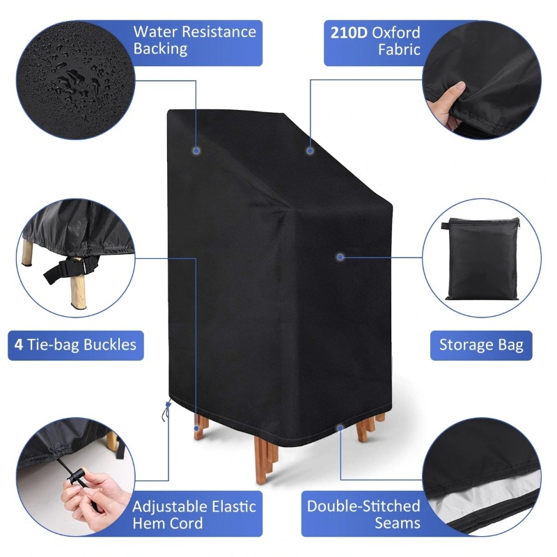 Outdoor Furniture With Covers - 1/2/шт. Чехол для складного стула, водонепроницаемый,