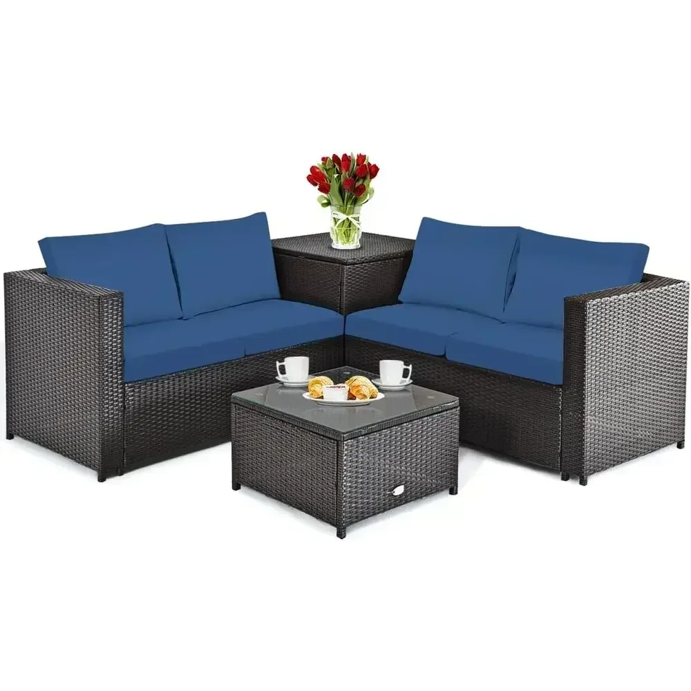 Outdoor Furniture Loveseat - Всепогодный комплект садовой мебели из 4