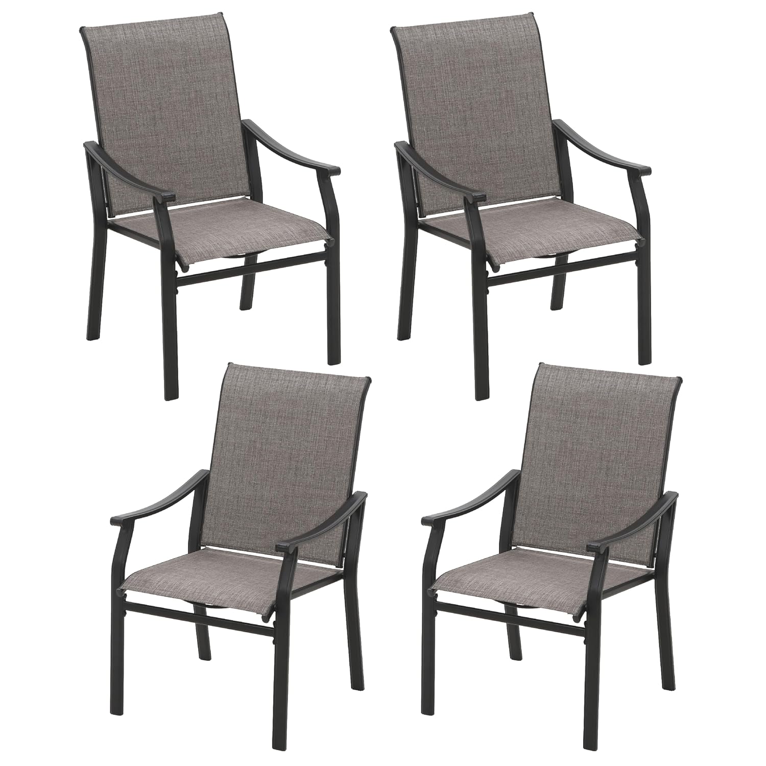 Outdoor Furniture Quick Dry - Металлические уличные обеденные стулья, комплект из