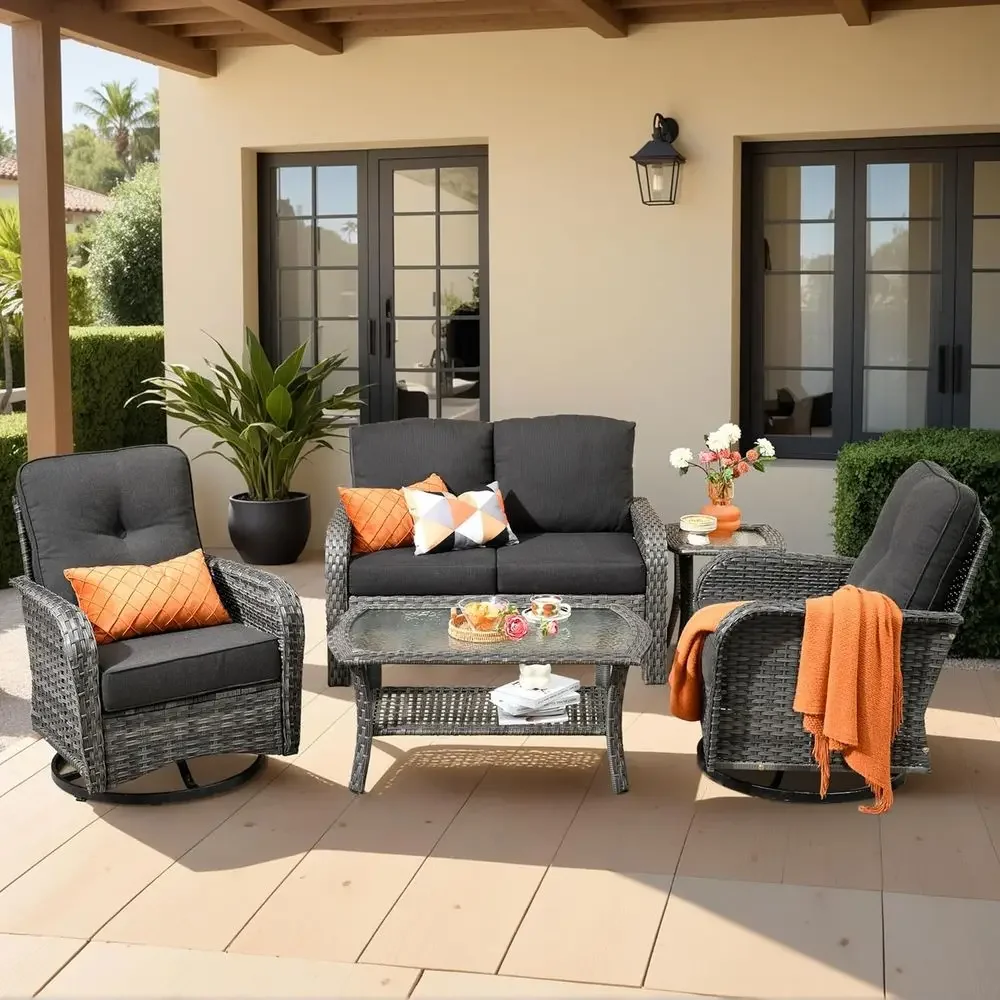 Outdoor Furniture Loveseat - Комплект садовой мебели из 5 предметов: