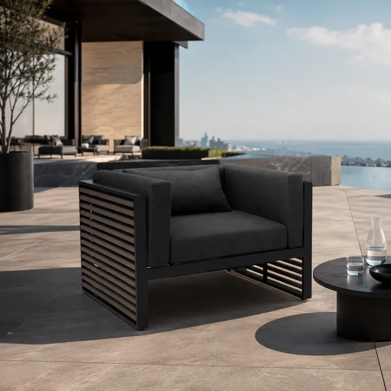 Outdoor Furniture Quick Dry - Уличный водонепроницаемый алюминиевый одноместный диван-шезлонг с