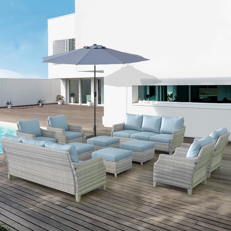 Outdoor Furniture Quick Dry - Современный комплект уличной мебели из ротанга