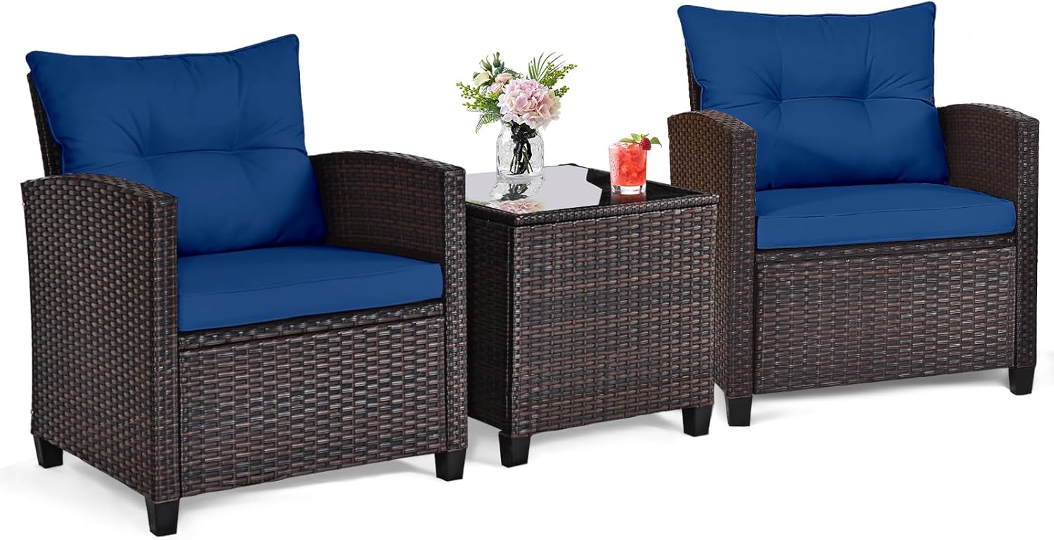 Outdoor Furniture Cushions - Трехместный комплект для отдыха на открытом