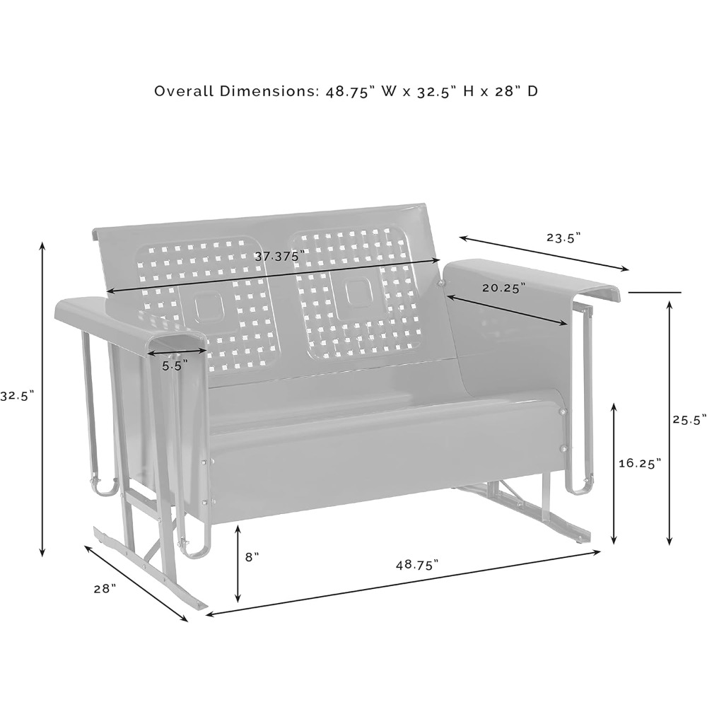 Металлический открытый двухмес – обзор и цена Outdoor Furniture Loveseat