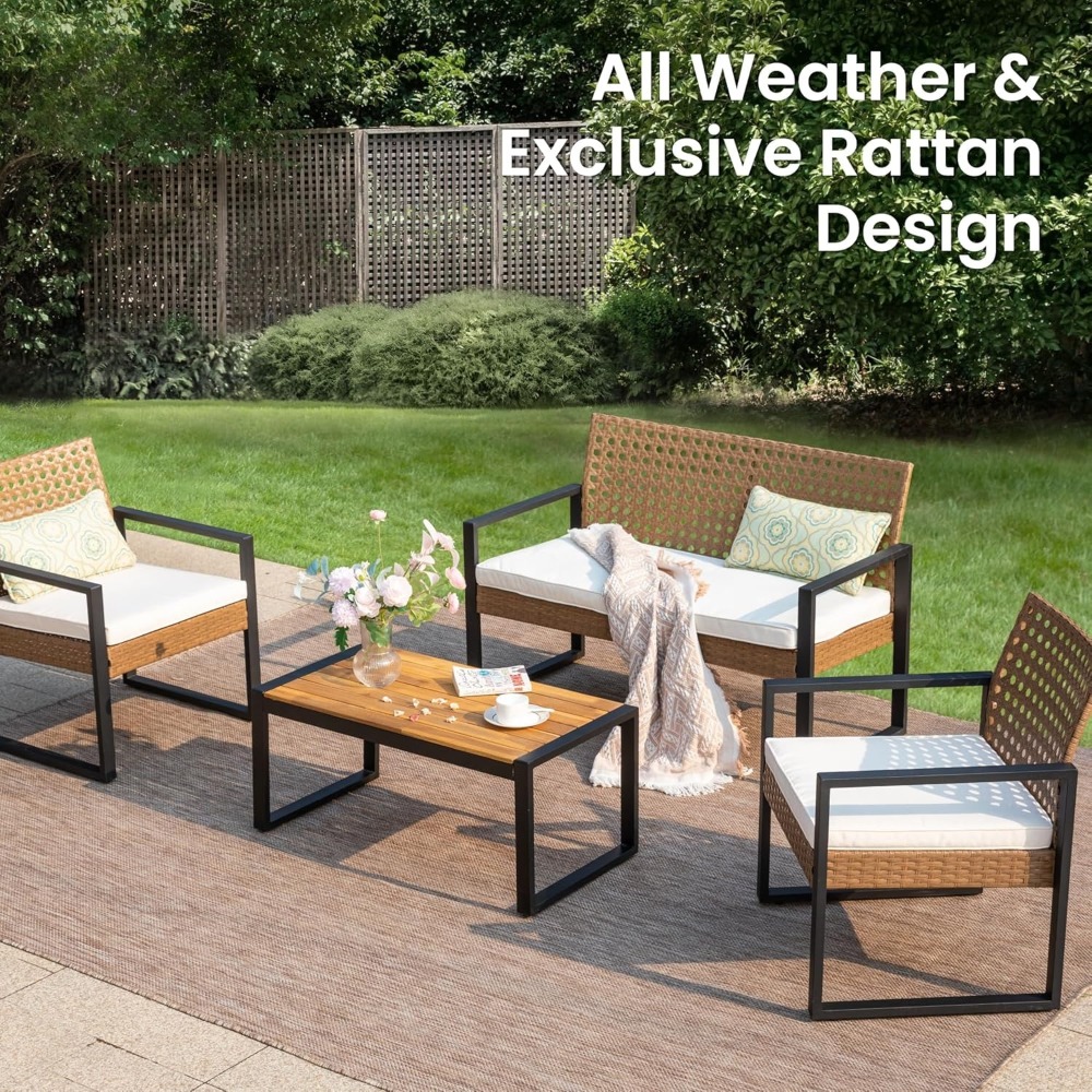 Комплект плетеной мебели для п – обзор и цена Outdoor Furniture Loveseat