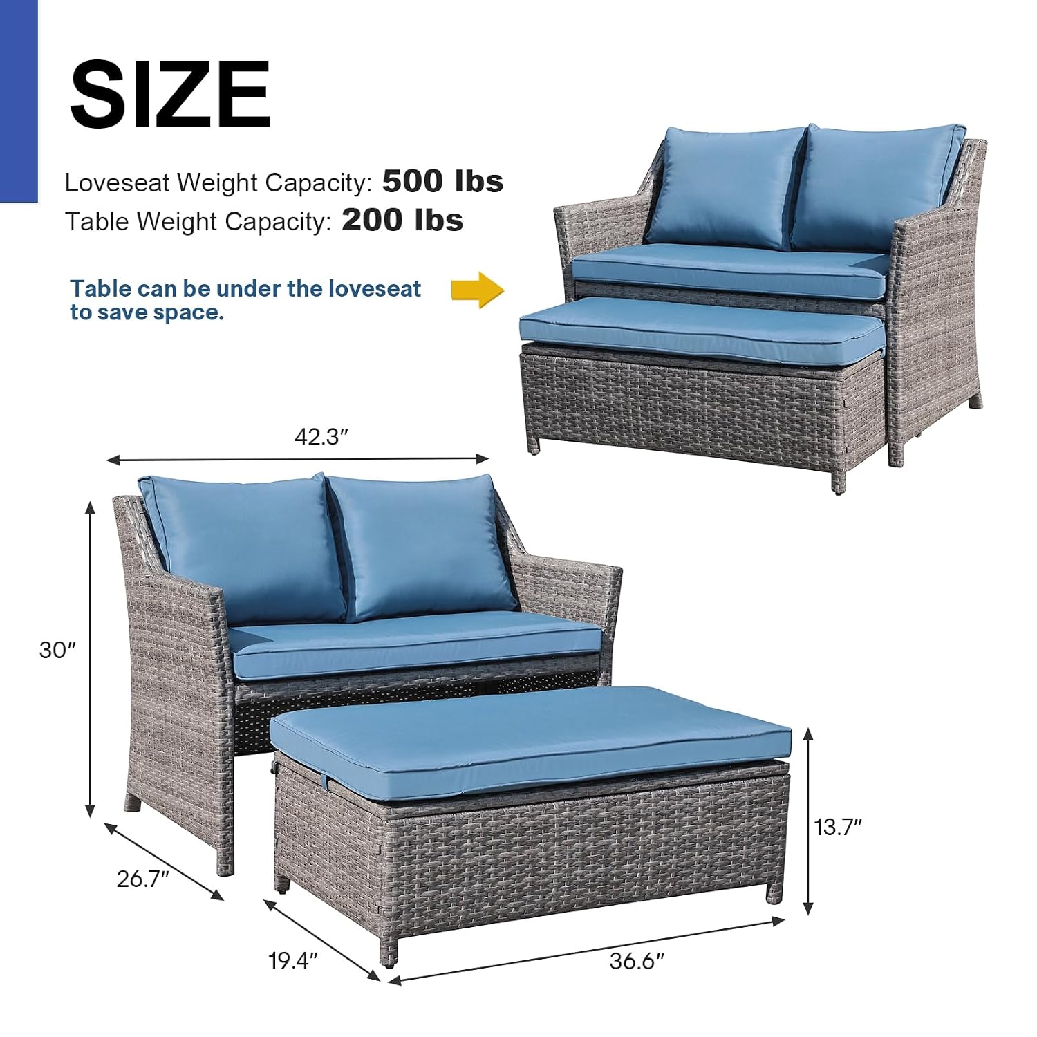 Плетеный двухместный диван для – обзор и цена Outdoor Furniture Loveseat
