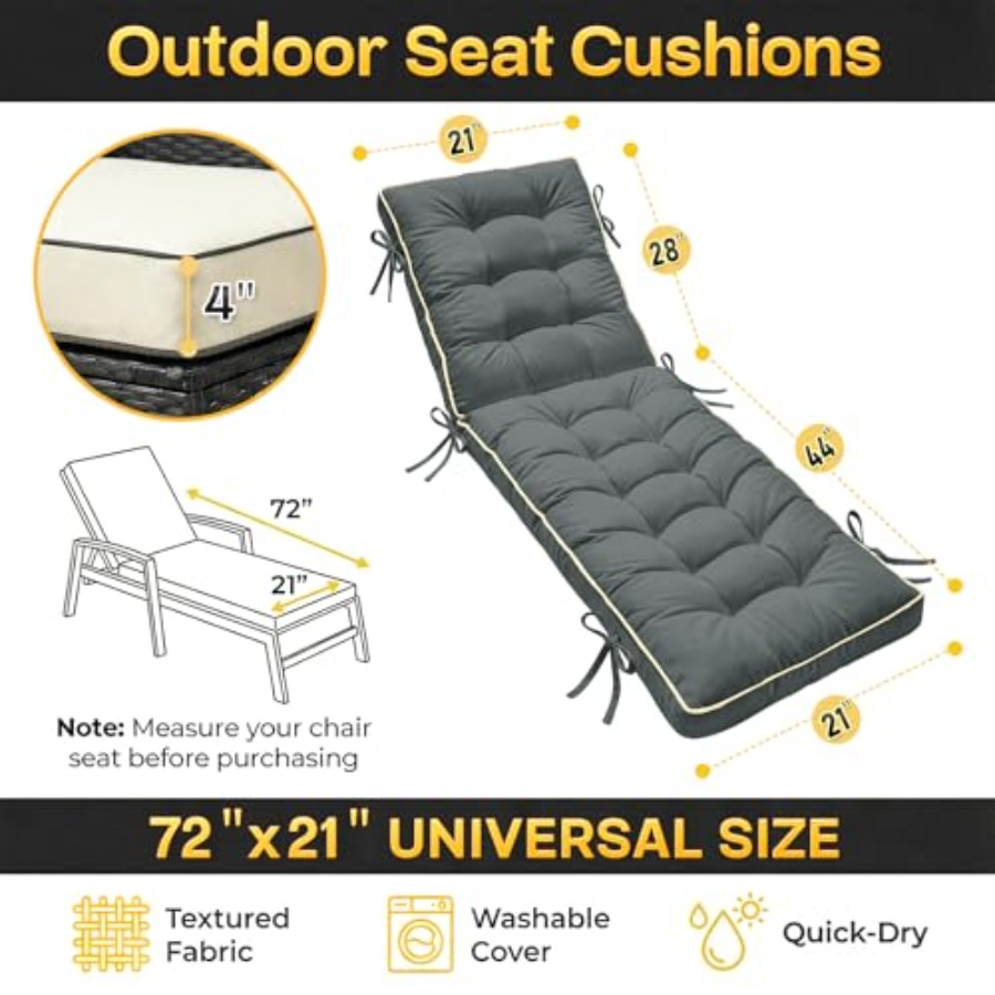 Подушка для складного шезлонга – обзор и цена Outdoor Furniture Quick Dry