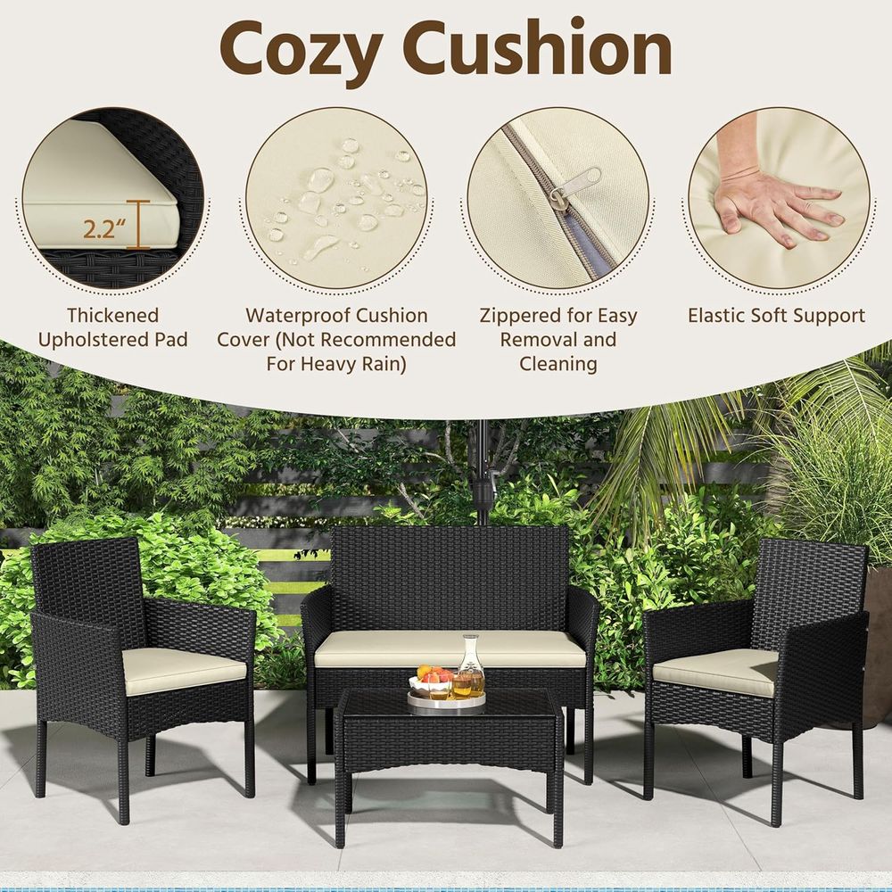 Комплект садовой мебели из 4 п – обзор и цена Outdoor Furniture Loveseat