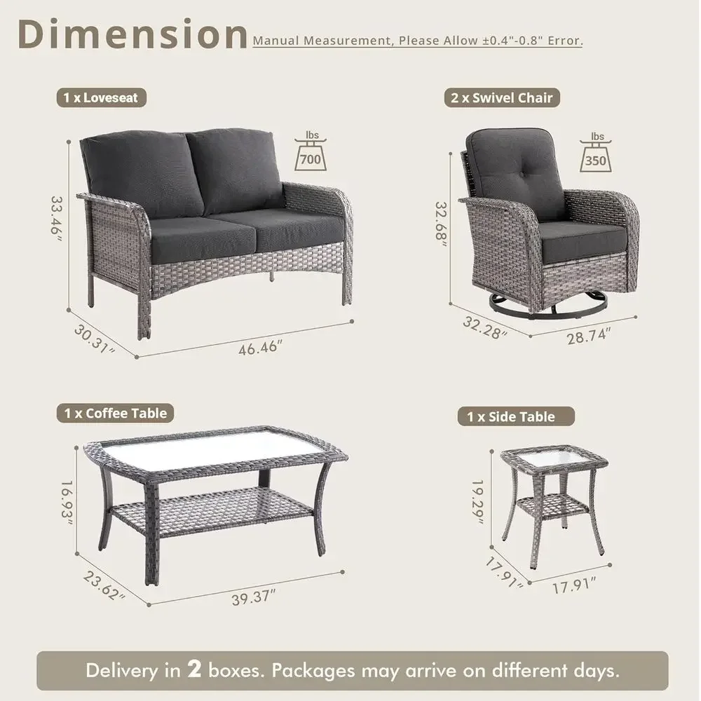 Комплект садовой мебели из 5 п – обзор и цена Outdoor Furniture Loveseat
