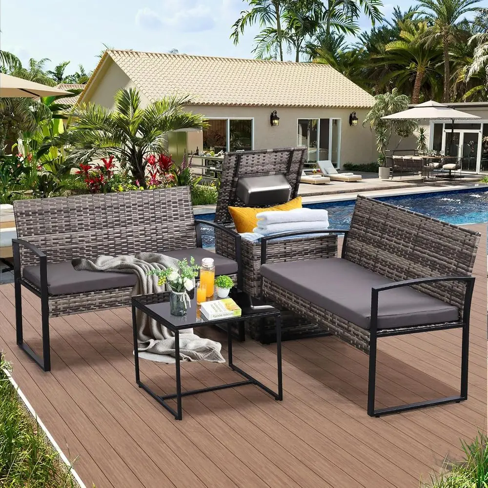 Комплект садовой мебели из 4 п – обзор и цена Outdoor Furniture Loveseat