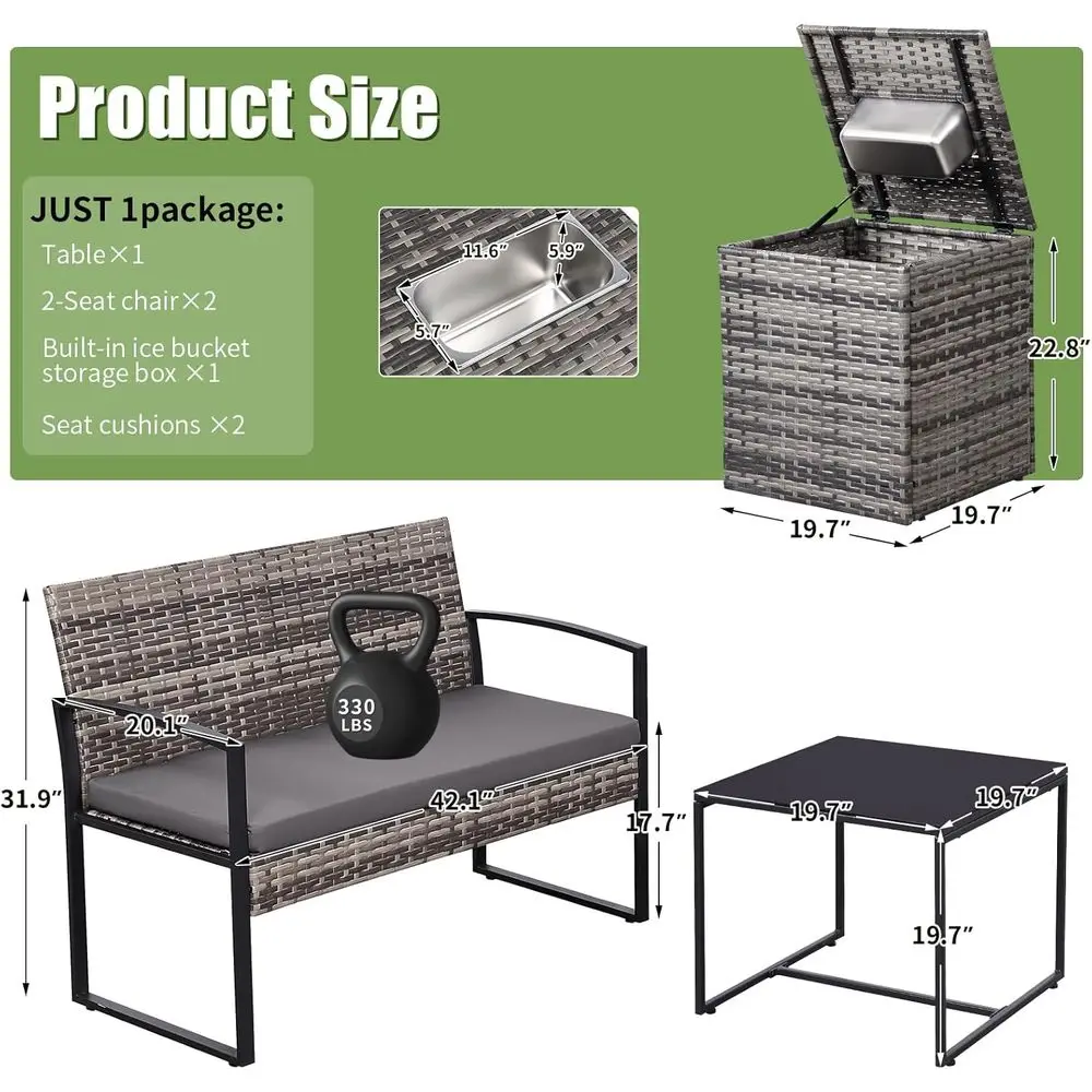 Комплект садовой мебели из 4 п – обзор и цена Outdoor Furniture Loveseat