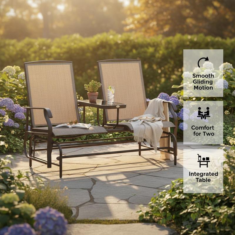 Садовое кресло-качалка для дво – обзор и цена Outdoor Furniture Loveseat