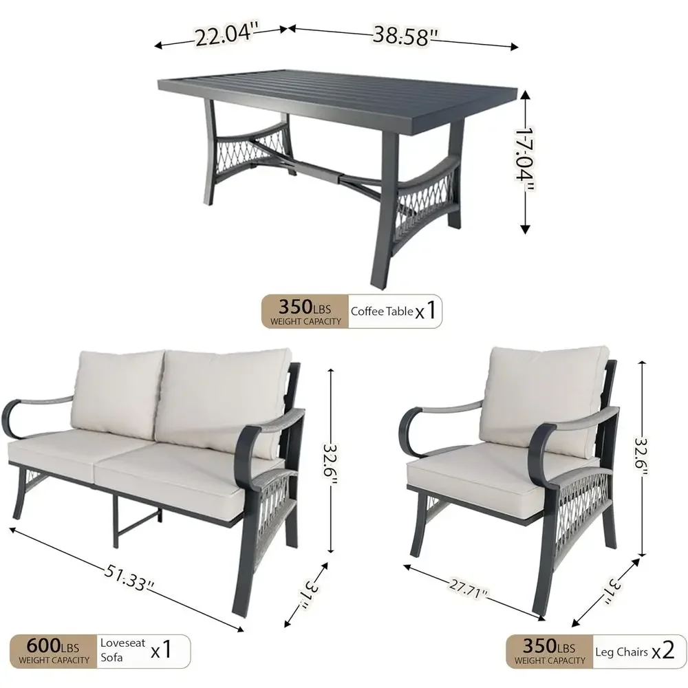 Комплект садовой мебели из 4 п – обзор и цена Outdoor Furniture Loveseat