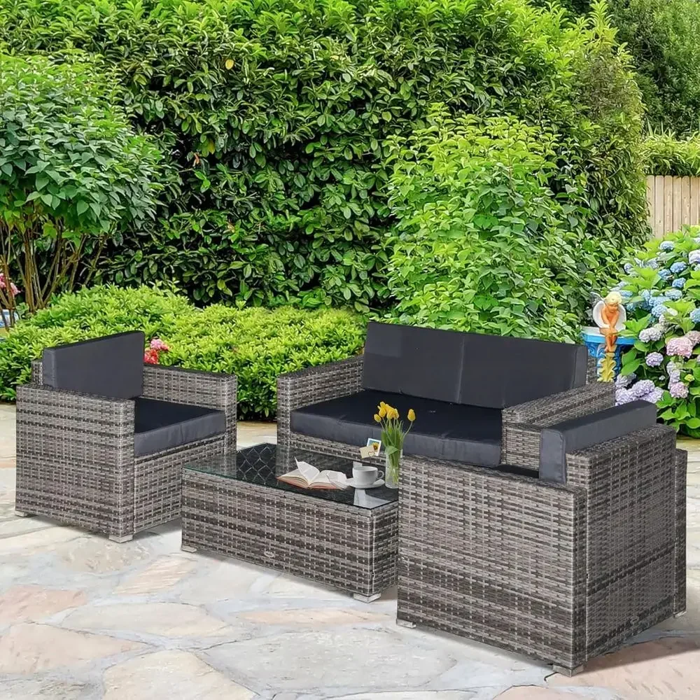 Комплект уличной плетеной мебе – обзор и цена Outdoor Furniture Loveseat