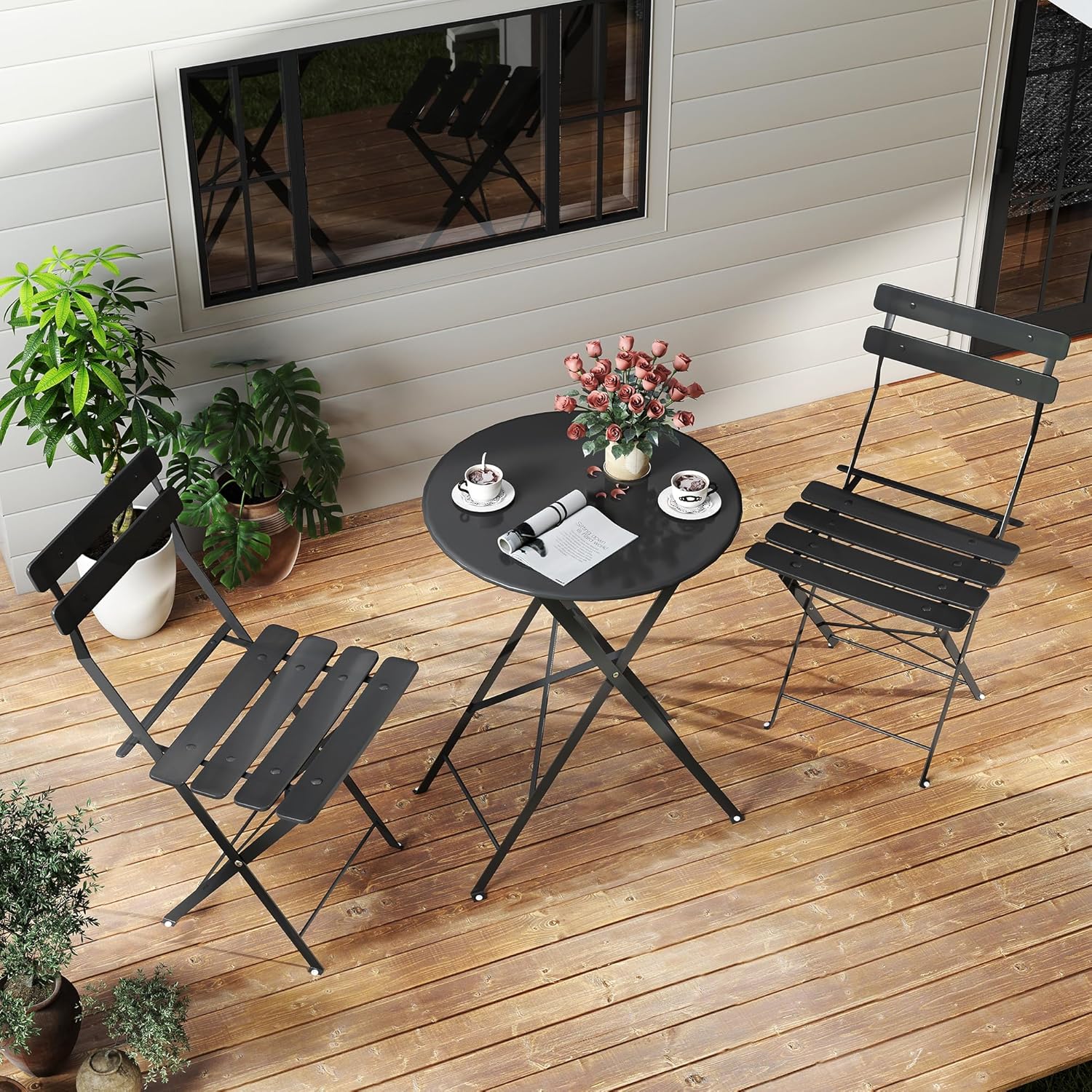Компактный черный складной ком – обзор и цена Outdoor Furniture Small