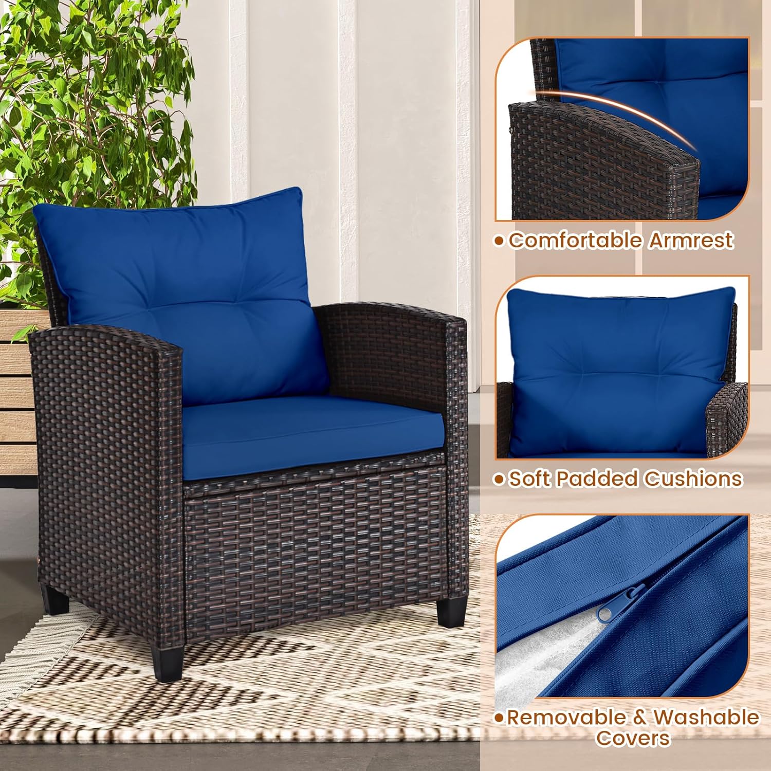 Трехместный комплект для отдых – обзор и цена Outdoor Furniture Cushions
