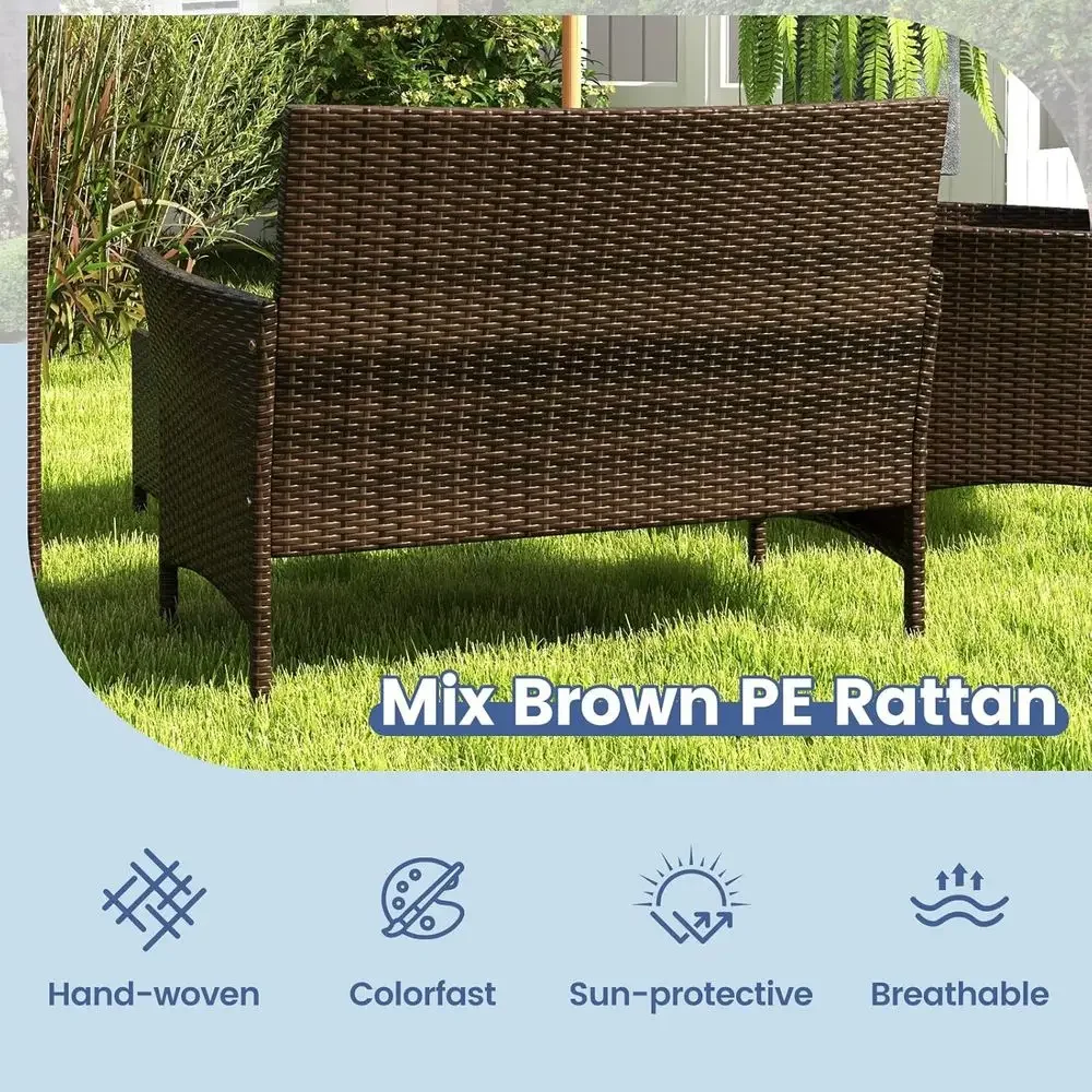 4-местный комплект садовой меб – обзор и цена Outdoor Furniture Loveseat